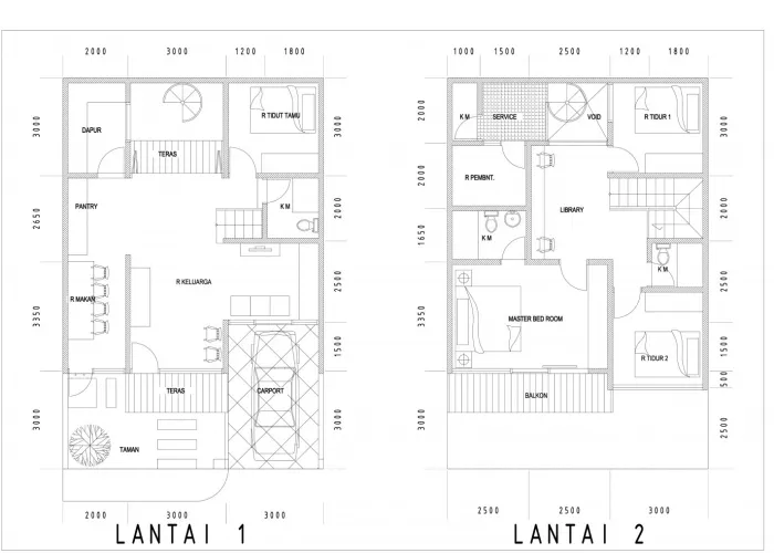 Arsitektur Rumah Bintaro _ Saragih 3 mahogany_p001